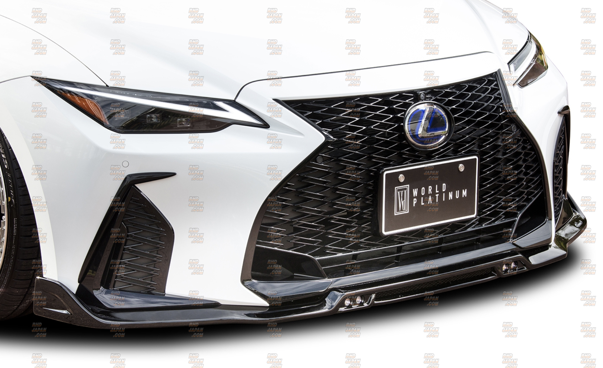 Rowen World Platinum Front Spoiler with LED Lamp FRP - Lexus IS F-Sport Kouki Model / After Minor Change